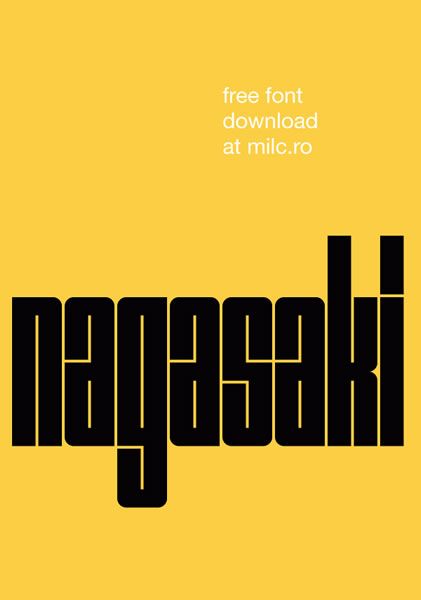 Nagasaki • http://www.milc.ro/ Modern Fonts Free, Inspiration Typographie, Free Calligraphy Fonts, Free Typeface, Best Free Fonts, Font Inspiration, Graphic Design Fonts, Nagasaki, Typography Letters