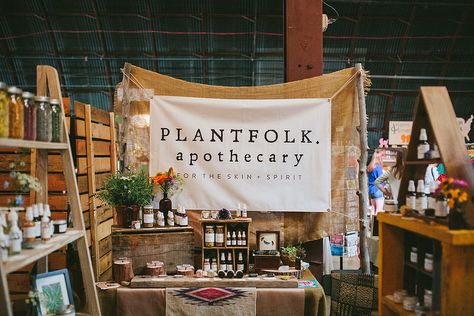 The Renegade Craft Fair at Fair Market in Austin, Texas | May 16-17, 2015 Renegade Craft Fair Booth, Herbalist Vendor Booth, Apothecary Vendor Booth, Stalls Ideas, Display Craft Show, Booth Display Ideas Diy, Market Signage, Jewerly Display, Farmers Market Booth