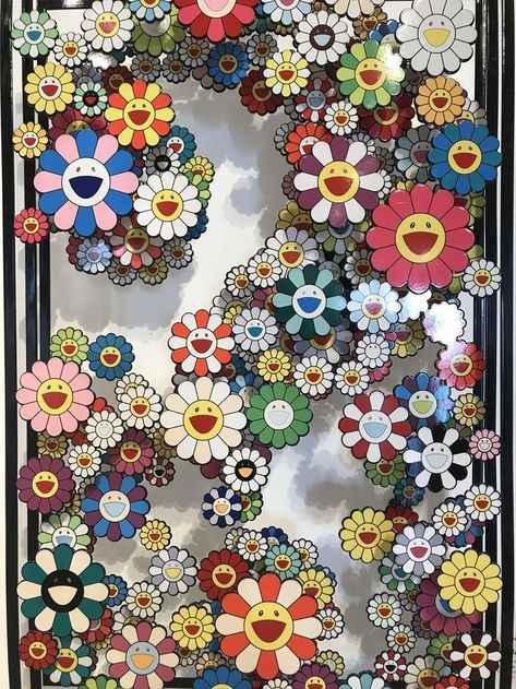 Murakami Flowers Wallpaper, Murakami Flower Wallpaper, Kaws Murakami, Takeshi Murakami, Murakami Wallpaper, Murakami Artist, Takashi Murakami Art, Murakami Art, Takashi Murakami Flower