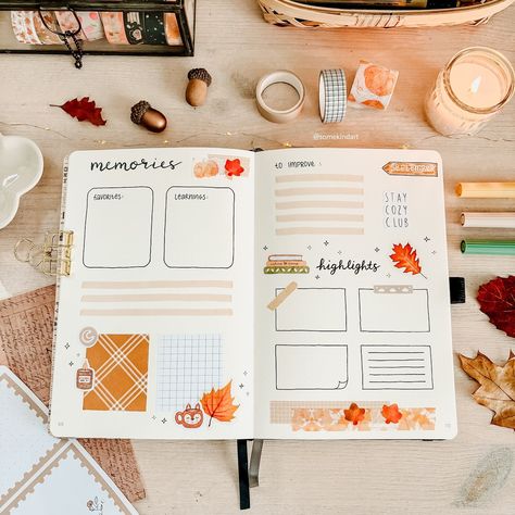 Last spread of my September bullet journal 🥲✨🍁☕️🧡 it’s for memories, a little recap and some things to improve next month. Do you also use such a spread in your monthly set up? 🙊 Bujo: @scribble_and_dot Pens: pigma micron no 1, tombow brush pen no 942 Stickers: are from my own shop 🤍 (link in bio) Werbung, selbstgekauft | ad, self-bought . . #bujoseptember #bulletjournalseptember #bujo2024 #bulletjournalcoverpage #bujoweeklyspread #bujocover #doodledesign #septemberbujo #doodlessketch #dood... Month Overview Bullet Journal, Monthly Recap Bullet Journal, Monthly Recap Journal, Monthly Overview Bullet Journal, Aesthetic Doodling, Bujo 2025, Monthly Bullet Journal Layout, Book Quizzes, September Bullet Journal