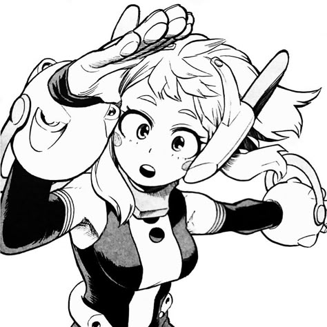 Mha Manga, Mha Icons, Manga Pfps, Ochaco Uraraka, Mha Stuff, Ochako Uraraka, Best Icons, Demon King Anime, Manga Pictures