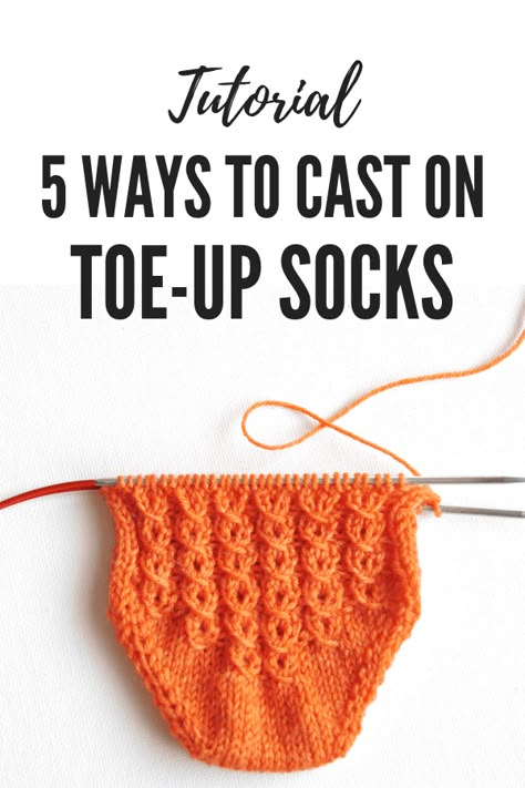 Edge Knitting, Toe Up Socks, Knitted Socks Free Pattern, Knitting Hacks, Knitting Help, Hand Knit Socks, Knit Edge, Knitting Instructions, Sock Knitting Patterns