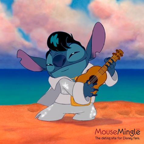 Start your Ohana on https://www.mousemingle.com/   #Disney #love #DisneyDating #LiloAndStitch #Hawaii #Elvis #love #Ohana #DisneyMovies Elvis Stitch Wallpaper, Stitch Elvis Wallpaper, Stitch Elvis Tattoo, Character Pumpkin Painting, Lilo And Stitch Elvis, Cartoon Art Disney, Stitch As Elvis, Lilo And Stitch Art, Hawaii Elvis