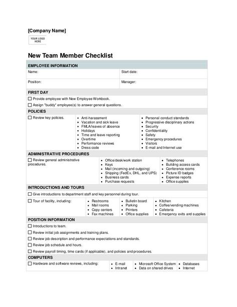 New Employee Orientation Checklist Template http://itz-my.com New Employee Checklist, Employee File Organization, New Hire Orientation Ideas, Cafe Management, New Hire Orientation, Employee Forms, New Hire Checklist, Onboarding New Employees, New Employee Orientation