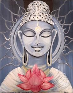 *PUBLIC* Buddha of Hearts | 5/1/2016 - Greece, NY Rectangular Canvas Painting, Inner Peace Art, Buddha Drawing, Painting With A Twist, Lotus Painting, Golden Buddha, Buddha Painting, Peace Art, Buddha Art