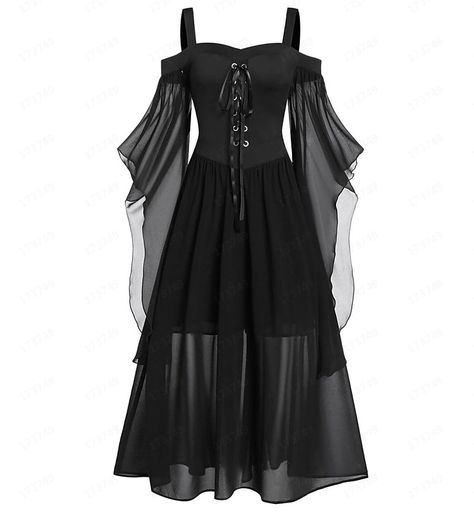 Retro Vintage Punk & Gothic Medieval Dress Masquerade Witches Women's Halloween Halloween Party / Evening Dress 2024 - $28.99 Dress Masquerade, Gothic Medieval, Medieval Dress, Vintage Punk, Dress 2024, Halloween Halloween, Halloween Women, Costume Halloween, Halloween Costumes Women