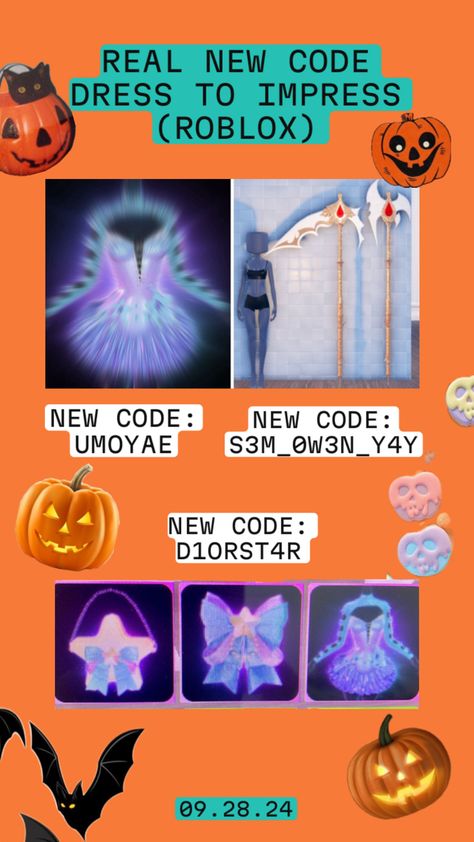 #dresstoimpress #newcode #halloween #code #roblox #dti Fancy Dress Code, Jelly Slime, Vip Dress, Code Roblox, Roblox Dress, Black Pink Background, Combo Dress, Disney Princess Pictures, September 28