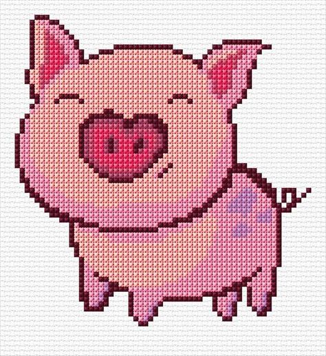 Cross Stitch Pig Pattern, Pig Cross Stitch, Pig Cross Stitch Patterns, Cross Stitch Cow, Cross Stitch Calculator, Moon Cross Stitch Pattern, Cross Stitch Family, Cross Stitch Stocking, Moon Cross Stitch