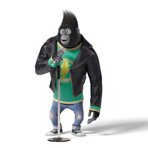 Sing Characters, Gorilla From Sing, Sing Movie Drawing, Sing 2 Cake Topper, Here Me Out, Sing Cartoon, Sing Movie 2016, Gorillas Official Art, Sing Movie