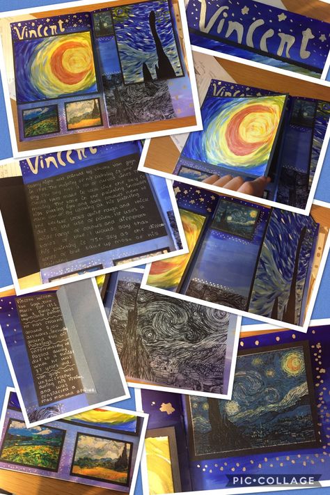 Vincent Can Gogh, Title Page GCSE Student. Year10 Vincent Van Gogh Research Page, Van Gogh Gcse Art, Vincent Van Gogh Gcse Art Page, Van Gogh Gcse Sketchbook, Vincent Van Gogh Artist Research Page, Van Gogh Artist Research Page, Gcse Title Page, Artist Research Page, Creative Presentation Ideas