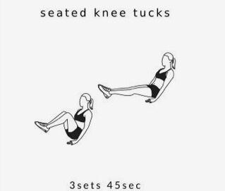 seated knee tucks Knee Tucks, Abs Workout For Women, Ab Workout, Abs Workout, Health