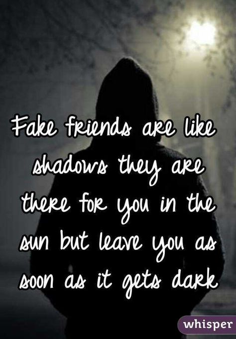 Fake friends are like shadows they are there for you in the sun but leave you as soon as it gets dark Fake Friends Are Like Shadows Quotes, Lost Touch With Friends Quotes, Fake Frndship Quote, Fake Friend Whispers, Fake Friends Meme, Namaste Quotes, Shadow Quotes, Fake Friendship, Happy Quotes Smile