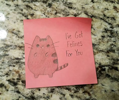 Girlfriend's Love Notes Go Viral After Boyfriend's Cousin Posts Them Online Love Notes For Girlfriend, Love Notes For Boyfriend, Love Notes For Her, His Bathroom, Love Notes For Him, 365 Jar, Drawings For Him, Drawings For Boyfriend