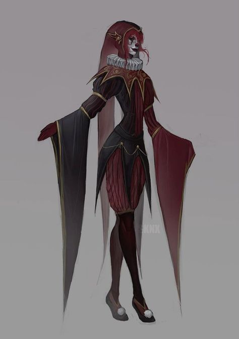 Medieval Clown Art, Medieval Jester Art, Fantasy Clown Art, Jester Outfit Medieval, Fantasy Outfits Ideas, Female Jester Character Design, Jester Core Aesthetic, Female Jester Art, Dnd Jester Character