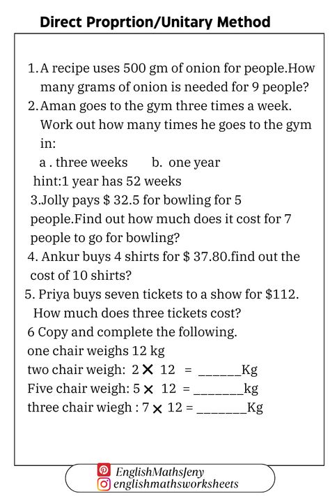 Strengthen your concepts with this simple  pratice sheet. Proportions Worksheet, Maths Worksheets, Math Worksheet, Quick Saves