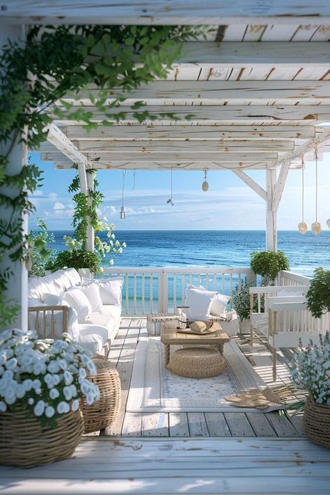 Pergola Patio Ideas, Beach House Patio, Beautiful Pergola, Relaxing Outdoor Spaces, Beach House Garden, Outdoor Structure, Modern Pergola, Patio Inspiration, Patio Garden Design