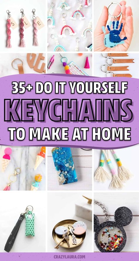 Diy Motivational Gifts, Keychain Crafts Diy, Diy Keychain Charms, Keychain Crafts For Kids, Diy Keychain For Him, Cute Diy Keychains, Carnival Stalls, Diy Keychains To Sell, Hippie Crafts Diy