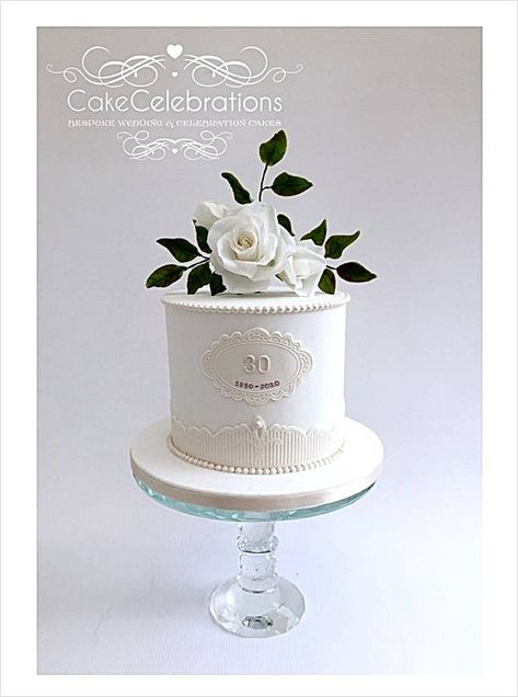 Cake Celebrations | Celebration Cakes 30 Anniversary Cake, 30th Wedding Anniversary Cake, 30th Anniversary Cake, England Cake, New Cake Design, Luxury Wedding Cake, 30th Wedding Anniversary, Wedding Anniversary Cake, Celebration Cake