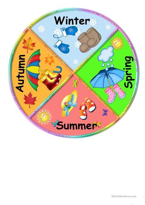 Seasons Crafts For Kids, Crafts For Kids Preschool, Seasons Chart, Seasons Preschool, Seasons Worksheets, Seasons Posters, Seasons Activities, Preschool Activities Toddler, Learning English For Kids