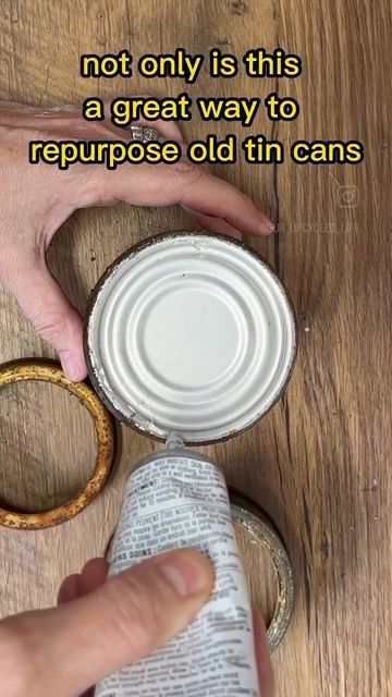 Folgers Coffee Container Crafts Upcycle, Tin Can Lids Crafts Diy, Metal Tin Bucket Ideas, Can Decorating Ideas Tin, Folgers Coffee Container Crafts, Reuse Tin Cans, How To Cut Metal, Tin Can Decorations, Thrift Diy