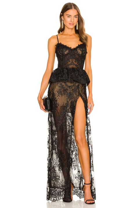 Black Wedding Guest Dresses, Black Tie Wedding Guest Dress, V Chapman, Lace Wedding Guest Dress, Black Lace Wedding, Black Lace Gown, City Los Angeles, Los Angeles Lifestyle, Black Tie Wedding Guests