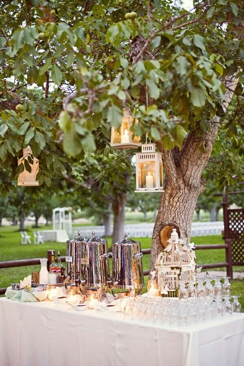 Outdoor Coffee Bar, Coffee Bar Outdoor, Coffee Station Wedding, Coffee Bar Wedding, Cider Bar, Outdoor Wedding Ideas, Bar Outdoor, Coffee Wedding, Walnut Grove