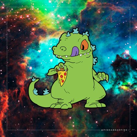 Reptar Rugrats, Dino Wallpaper, Rugrats Characters, Repeat Wallpaper, Baby Disney Characters, Pins Enamel, Nerd Tattoo, Flash Tattoo Designs, Dc Super Hero Girls