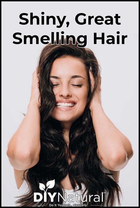 Read on to learn how to have shiny hair and how to make your hair smell good. Follow the 3 simple steps for shiny, great-smelling hair! How To Make Your Hair Smell Nice, Make Your Hair Smell Good, Hair Smell Good, Diy Shampoo Recipe, Homemade Body Wash, How To Darken Hair, Smell Hair, Fine Mist Spray Bottle, Homemade Shampoo