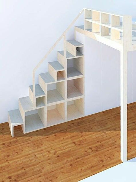 Loft Bed Stairs, Mezzanine Bedroom, Loft Bed Plans, Diy Loft Bed, Tiny House Stairs, Loft Stairs, Bunk Beds With Stairs, Bunk Bed Designs, Stair Case