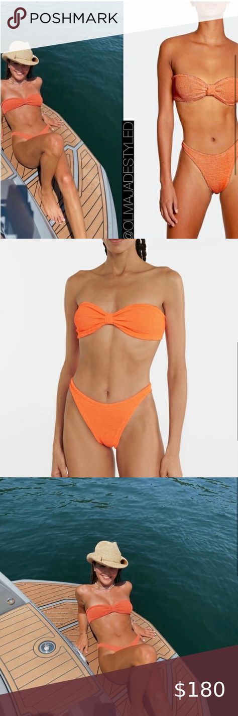 NWT Hunza G duo bikini set in orange one size Hunza G, Outfit Inspo, Orange, Plus Fashion, Fashion Trends, Closet, Fashion Tips, Clothes Design