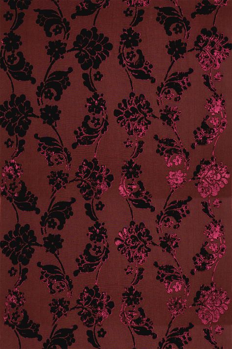 Anna French velvet floral wallpaper could add a touch of royalty in your rooms. Sustainable Aesthetic, Maroon Aesthetic, Burgundy Aesthetic, Shelf Door, Bookcase Shelf, Anna French, Cabinet Dresser, Velvet Wallpaper, Stylish Interior