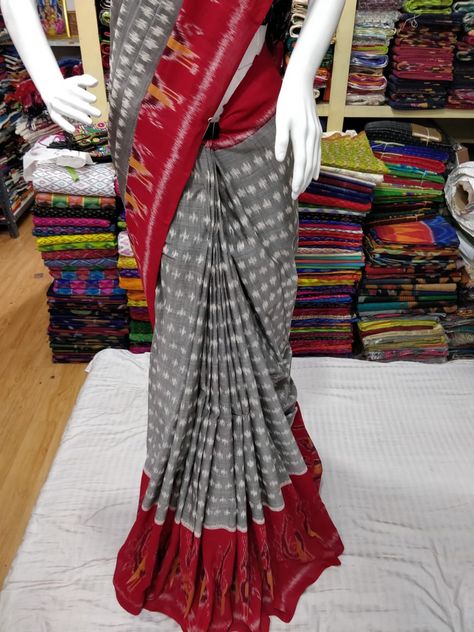 Ikkat Merceraized cotton sarees Cotton Sarees Handloom, Sarees With Price, Silk Sarees With Price, Khadi Saree, Cotton Saree Designs, Saree Blouse Patterns, Saree Designs Party Wear, Indian Bridal Dress, Jamdani Saree