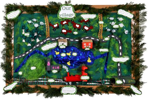 Great idea for 3D map. Nurture Group, Year 1 Classroom, Sensory Classroom, 3d Maps, 3d Display, Class Displays, Local Map, History Project, 3d Map