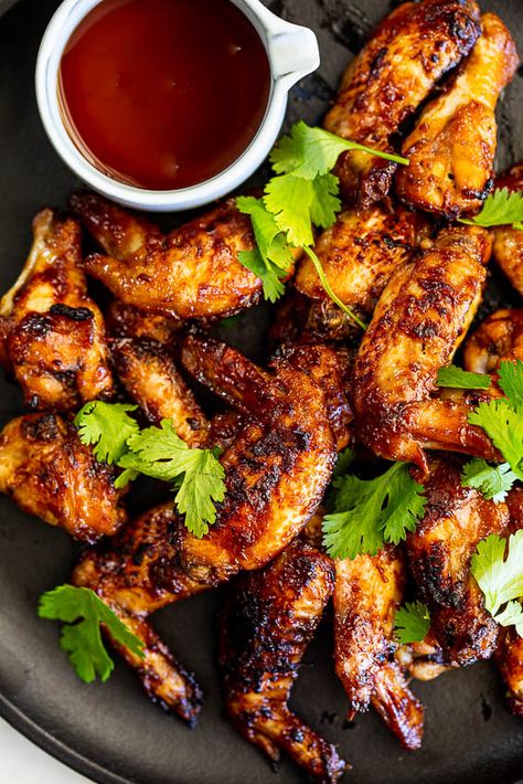 Chicken Sweet Potato Recipes, Miso Glaze Recipe, Maple Glazed Chicken, Maple Chicken, Easy Chicken Wing Recipes, Miso Chicken, Glazed Chicken Wings, Chicken Wing Recipes Baked, Glazed Chicken