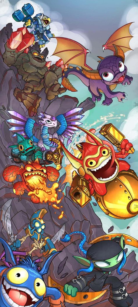 Jet-Vac/Gallery - Portal Masters of Skylands unite! Skylanders Tattoo, Spyro Wallpaper, Skylanders Academy Fanart, Skylanders Wallpaper, Skylanders Fanart, Skylanders Concept Art, Spyro Skylanders, Skylanders Art, Skylanders Elements