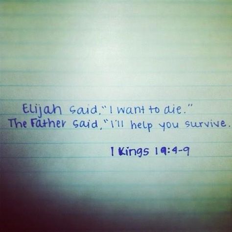 1 Kings 19:4-9  needed to see this today.. 1 Kings 19, Soul Work, Biblical Wisdom, Feeling Invisible, 1 Kings, Overcome The World, Bible Quote, God The Father, Feeling Lost