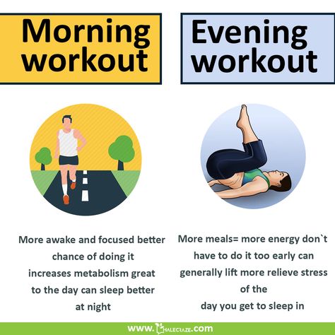 Morning Workout Vs Evening Workout #energy #relieve #stress #chance #metabolism #great #sleep #meals Evening Workout, How To Focus Better, Increase Metabolism, How To Get Sleep, Better Day, Morning Workout, Day For Night, Better Sleep, Sleep