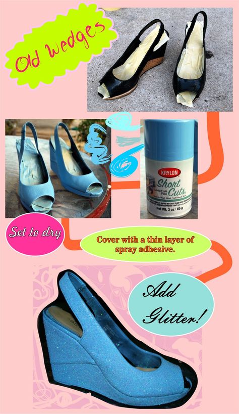 DIY Shoes Shoe Refashion, Shoe Makeover, Diy Shoe, Diy Clothes And Shoes, Shoe Crafts, Cosplay Tutorial, Old Shoes, Cosplay Diy, Glitter Shoes