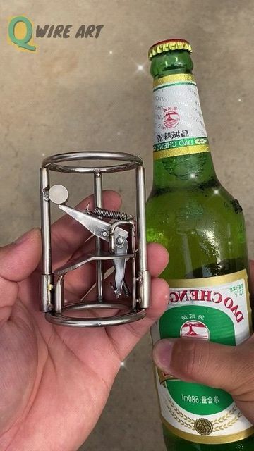 Mech Art, Mughal Architecture, Jar Opener, Beer Opener, Bottle Openers, Craft Shop, Wire Art, Useful Life Hacks, Beer Bottle