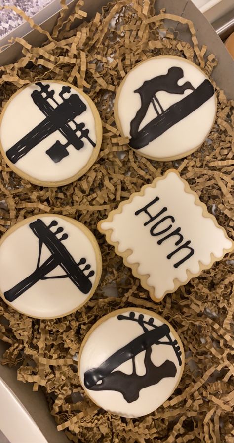 Lineman Theme Party, Journeyman Lineman Party, Lineman Birthday Cake, Lineman Cookies Decorated, Lineman Top Out Party, Lineman Graduation Party, Lineman Cake Ideas, Lineman Party Decorations, Lineman Cookies