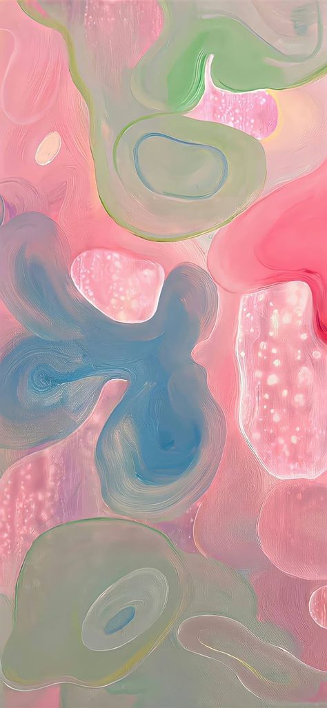 Pink And Green Abstract Wallpaper, Visual Art Wallpaper, Painted Wallpaper Iphone, Cool Funky Wallpaper, Cute Athstetic Wallpaper, Spring Aesthetic Wallpapers, Ipad Wallpaper Pink And Green, Muted Iphone Wallpaper, Caller Background Wallpaper