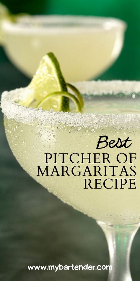 Margarita Recipes Triple Sec, Homemade Margaritas Pitcher, Classic Margarita Recipe Pitcher, Picture Margarita Recipe, Party Size Margarita Recipe, Margaritas By The Pitcher, Gluten Free Margarita Recipe, Breakfast Margarita Recipe, Margherita Drink Cocktails