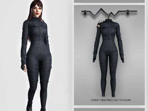 10 colors Found in TSR Category 'Sims 4 Female Everyday' Sims 4 Catsuit, Sims 4 Womens Clothes Cc, Spy Outfit, Sims 4 Cc Kids Clothing, The Sims 4 Pc, Career Outfits, Sims 4 Dresses, Sims 4 Toddler, Sims4 Clothes