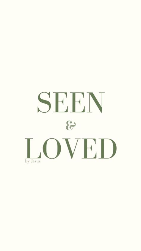 seen and loved in Jesus 💗 free Christian wallpaper Cute Christian Sayings, Green Christian Wallpaper, Jesus Quotes Wallpaper, Quote Encouragement, Free Christian Wallpaper, Jesus Scriptures, Hope Wallpaper, Motivational Bible Verses, Christian Quotes Wallpaper