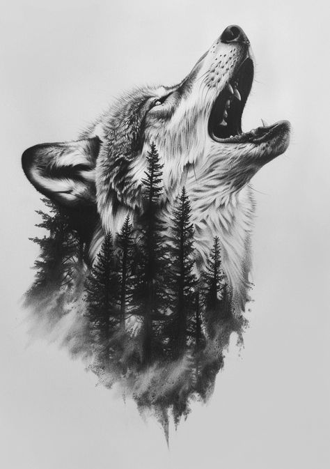 💎🌟Explore Amazing Midjourney Prompts - Go to Link in my Bio🔗👈 2 Wolves Drawing, Tekel Bayi, Wolf Tattoo Drawing, Tattoo Nike, Drawing Of A Wolf, Gym Tattoos, Wolf Face Tattoo, Tattoo Stencil Designs, Geometric Line Tattoo