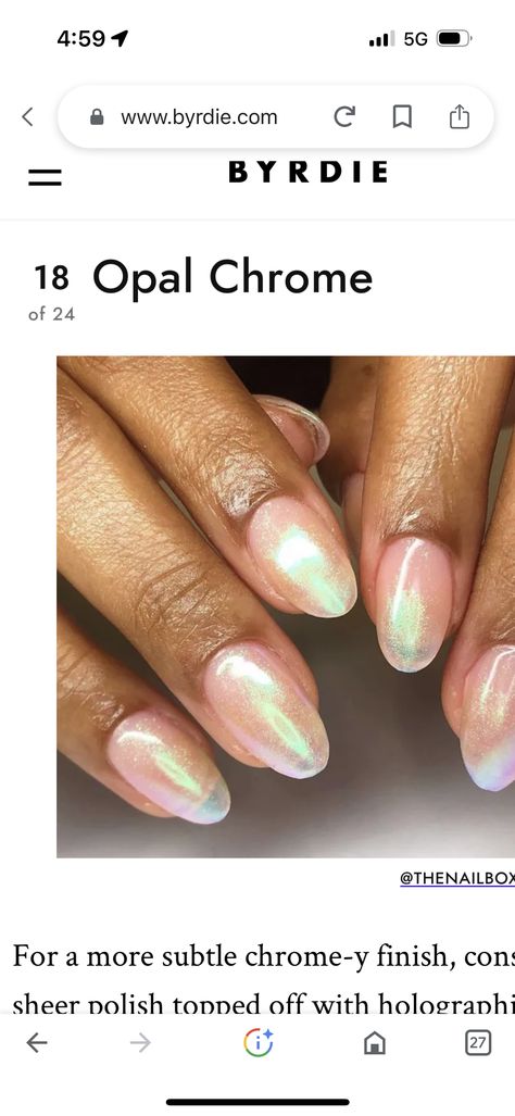 Opal Green Nails, Irredescent Green Nails, Clear Opal Nails, Green Opal Nails, Green Iridescent Nails, Opalescent Nails, Moonstone Nails, Opal Nail Polish, Sheer Polish