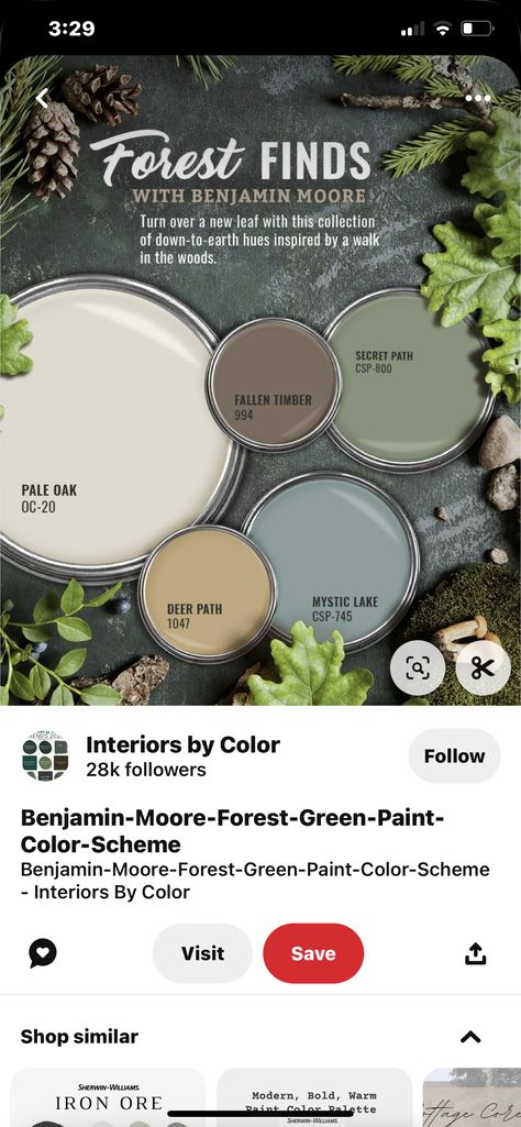 Paint Colors For Log Cabin Interior, Interior Log Cabin Paint Colors, Interior Cabin Colors, Cabin Colors Interior Rustic, Log Cabin Paint Colors, Cabin Color Schemes, Log Cabin Interior Paint Colors, Cabin Wall Colors, Forest Green Paint Color