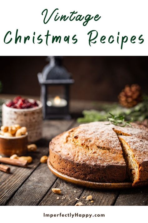 Vintage Recipes from Christmas past - your family and friends will love these retro recipes. Give this old fashioned recipes a try this year and make them new again! Christmas Recipes Dinner, Vintage Christmas Recipes, Holiday Favorite Recipes, Recipes Christmas, Whole Food Diet, Christmas Food Dinner, Old Fashioned Recipes, Recipes To Try, Frugal Meals