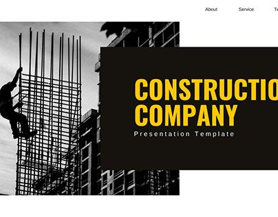 Company Presentation, Modern Construction, Interaction Design, Design Advertising, Construction Company, Interactive Design, Freelancing Jobs, Presentation Templates, Presentation