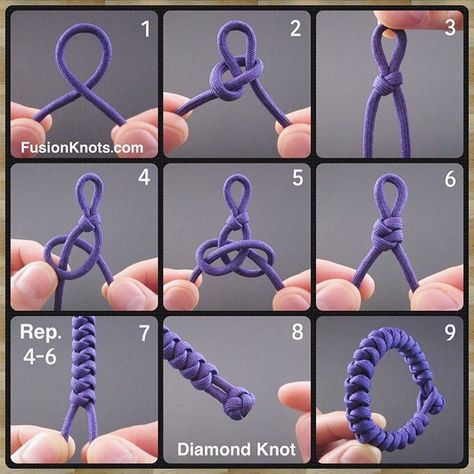 Snake Knot Bracelet, Paracord Bracelet Designs, Simpul Makrame, Pola Macrame, Snake Knot, Survival Knots, Kraf Kertas, Paracord Bracelet Diy, Paracord Diy